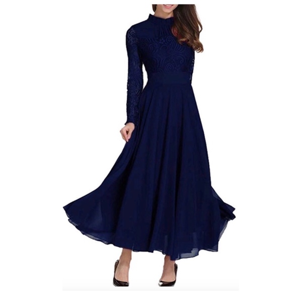 Roiii Dresses & Skirts - Roiii Navy Evening Cocktail Dress